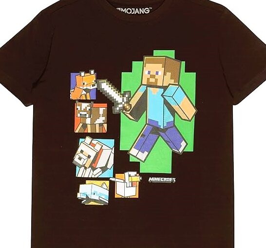 Minecraft Steve and Friends T-Shirt