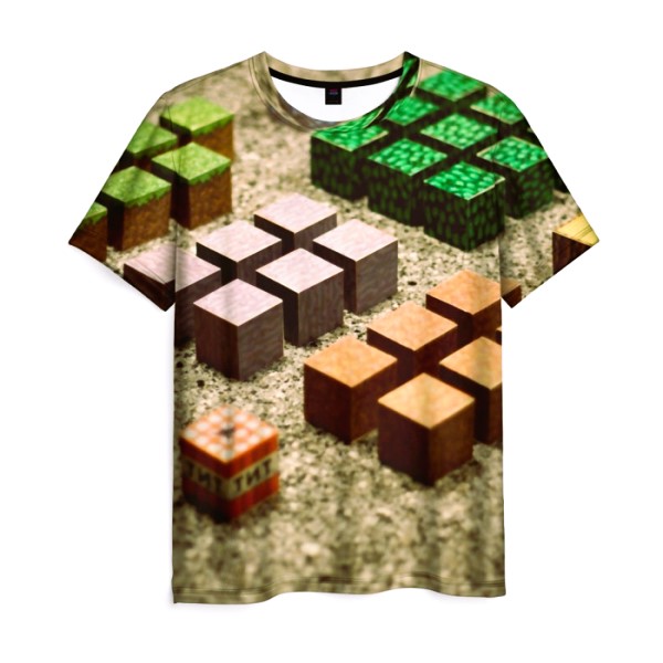 Men's T-shirt Footage Print Minecraft